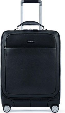 Piquadro Handbagage koffer voor laptop 15-6 - Heren - Handbagage koffer - Zwart - ONE Size - Leer - Koffers