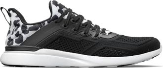 Athletic Propulsion Labs Womens Techloom Tracer Shoe In Black/white/leopard