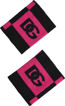 Dolce & Gabbana DG Logo Cashmere Wristband - Black