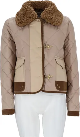 Fay 3 Ganci Cropped Quilted Polyester Jacket