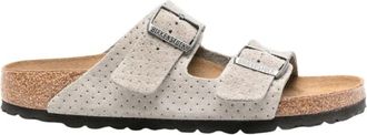 Birkenstock Arizona - Dames - Sandalen - Grijs - 37 EU - Leer - Schoenen