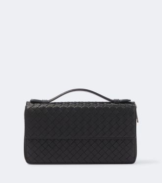 Bottega Veneta Intrecciato leather pouch