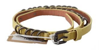 John Galliano Leather Luxury Slim Buckle Fancy Womens Belt