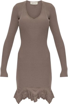 Blumarine Vestido Ajustado - Dresses - Mujer - Beige - XS