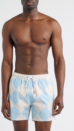 MAVRANS Shoreline Swim Shorts in Blue at Nordstrom, Size Xx-Large