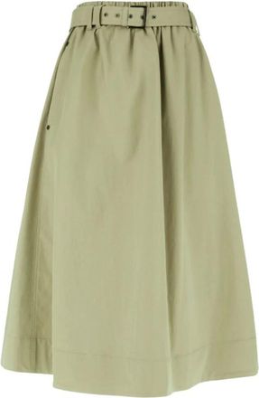 Brunello Cucinelli Gonna con cintura - - Skirts - Donna - Verde - M