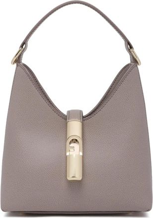 Furla Leren Schoudertas - Dames - Schoudertassen - Grijs - ONE Size - Leer - Tassen