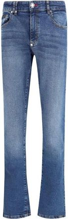 Philipp Plein Heren, Jeans, Blauw, Maat: W31 Katoen