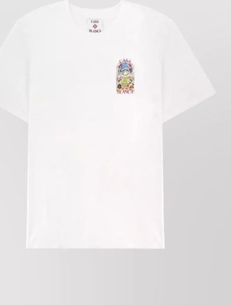 Casablanca graphic crew neck short sleeve t-shirt