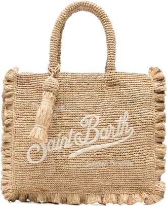 MC2 Saint Barth Medium Woven Raffia Tote Bag