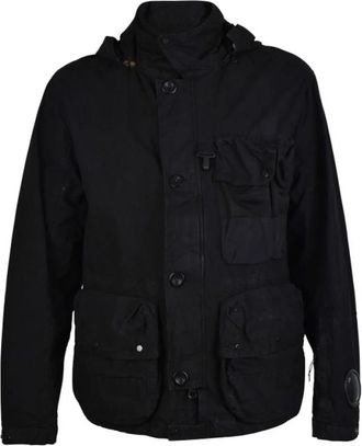 C.P. Company Ba-Tic Goggle Jacket - Heren - Zomerjassen - Zwart - L - Katoen - Jassen