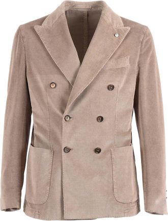 L.B.M. 1911 Double Breasted Corduroy Jacket