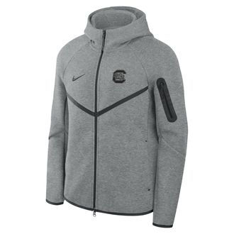 Nike South Carolina Gamecocks Tech Nike Mens Basketball Fleece Full-Zip Hoodie in Grey | ZM05L4E101SCAR-DGH
