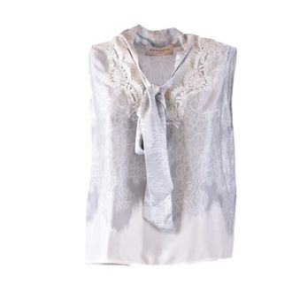 Ermanno Scervino Dames, Tops, Paars, Maat: XS Viscose
