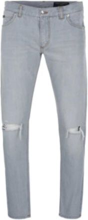 Dolce & Gabbana Klassieke grijze heren jeans - Heren - Slim Fit Jeans - Grijs - M - Jeans