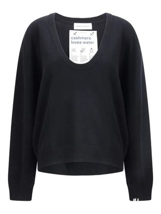Extreme Cashmere scoop-neck sweater - Black