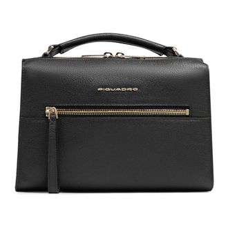 Piquadro Tassen, Dames, Zwart, ONE Size, Leer, Patricia i Pad mini Tas
