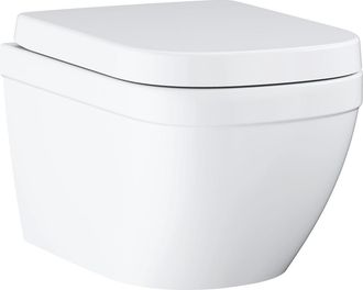 GROHE Inodoro Euro Ceramic Compact Rimless Suspendido Con Asiento De Cierre Suave (eurocompact)