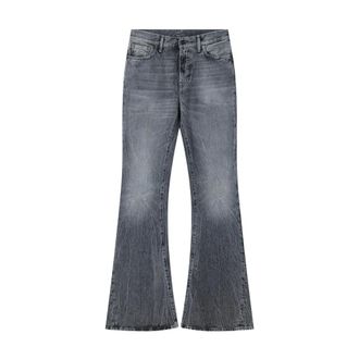 Acne Studios Flared Jeans, female, Gray, Size: L 5-Pocket Denim Pants