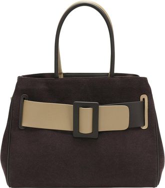 Tiffany & Fred Tiffany And Fred Paris Canvas Leather Belted Satchel