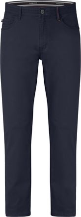 Redpoint Montreal Straight Fit 5-Pocket Trousers with Elastic Waistband, navy, 34 W/30 L