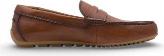 Tamaris Tamaris Heren Bruine Leren Mocassin Loafers Casual Schoenen
