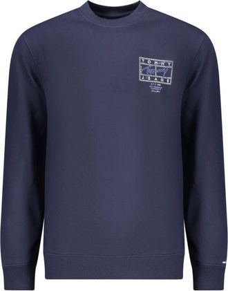 Tommy Hilfiger Crew Neck Sweatshirt - Heren - Sweatshirts - Blauw - L - Katoen - Hoodies & sweatvesten