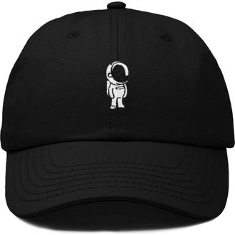 Dalix Astronaut Embroidered Space Hat in Black at Nordstrom