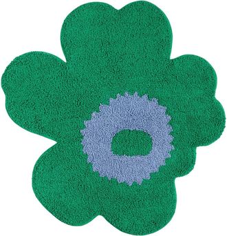 Marimekko Unikko Badematte, 73 x 74 cm, gr&uuml;n / hellblau