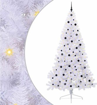 vidaXL &Aacute;rbol De Navidad Artificial Con 300 Led 240 Cm Pvc Y Acero Vidaxl