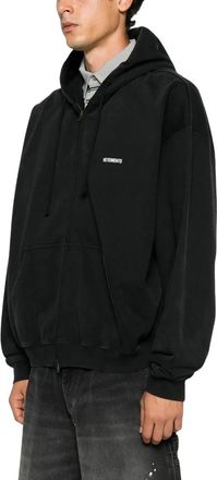 VETEMENTS Zip-throughs - Heren - Vesten met rits - Zwart - L - Hoodies & sweatvesten