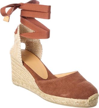 Castaner Carina Canvas Wedge Sandal