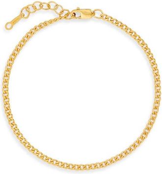 Nashelle Curb Chain Bracelet in Gold Fill at Nordstrom, Size 7