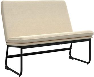 vidaXL Banco De Tela Color Crema 100x75x76 Cm Vidaxl