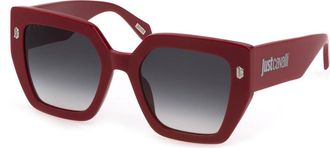 Just Cavalli SJC021 02GH Womens Sunglasses Red Size 53