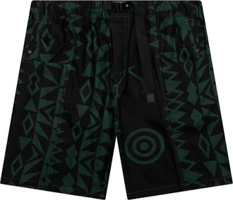 South2 West8 Shorts con cintura e stampa - Nero