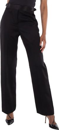 Burberry Lottie High-Waisted Wool Pants, Brand Size 6 (US Size 4)