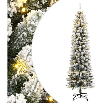 vidaXL Vidaxl - Rbol De Navidad Artificial Con 150 Leds Y Nieve Flocada 150 Cm