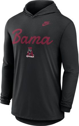 Nike Alabama Legacy Nike Mens Dri-FIT College Long-Sleeve Hooded Top in Black | 01NB00AABV-L4T
