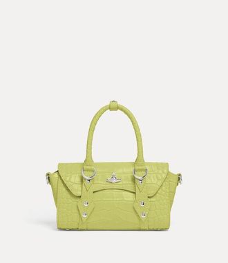 Vivienne Westwood Bettina Mini Crossbody Emboss Croc Leather Lime-green
