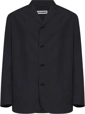 Jil Sander Boxy jack met enkele rij knopen