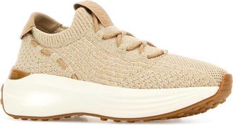 Tod's Womens Two-Tone Fabric Sneakers Cammelloch Scarpe Stringate Lace-up Shoes