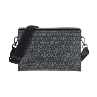 Dolce & Gabbana Cross Body Bags, male, Black, Size: ONE SIZE Shoulder bags man Accessories