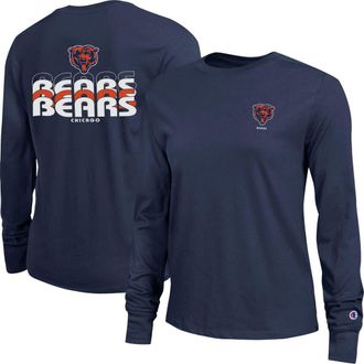 Champion Womens Champion Navy Chicago Bears Core Long-Sleeve T-Shirt at Nordstrom, Size Xx-Large