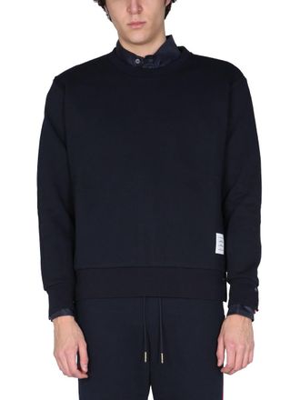 Thom Browne Sweatshirt With Tricolor Inlay