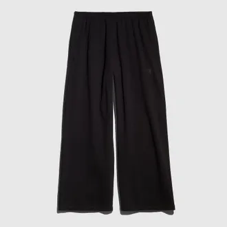 Gucci Cotton Cashmere Jersey Leisure Pants, Size XXXL, Black