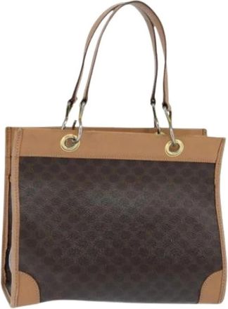 Celine Pre-owned Vintage Canvas Handtas - Dames - Vintage Handtas - Bruin - ONE Size - Vintage