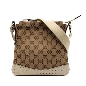 Gucci Pre-owned Gucci GG Canvas Perforated Crossbody Ladies 147671 214397