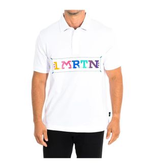 La Martina Tops, Heren, Wit, L, Katoen, Polo met korte mouwen