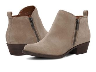 Lucky Brand Basel Womens Zip Boots Stonerock : 5.5 B - Medium